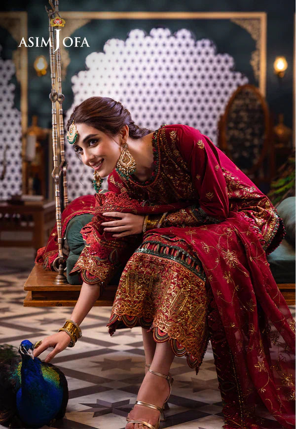 Asim Jofa | Fasana e Ishq Eid Luxury Lawn | AJFI-21 - Pakistani Dress - Maria Faisal