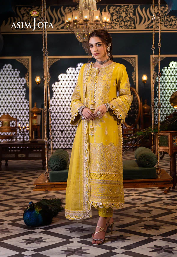 Asim Jofa | Fasana e Ishq Eid Luxury Lawn | AJFI-29 - Pakistani Dress - Maria Faisal