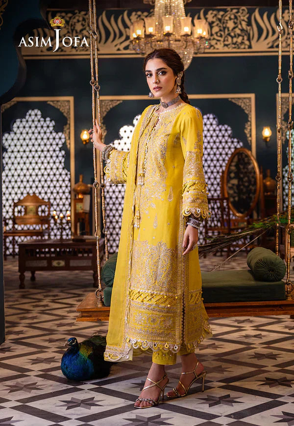 Asim Jofa | Fasana e Ishq Eid Luxury Lawn | AJFI-29 - Pakistani Dress - Maria Faisal