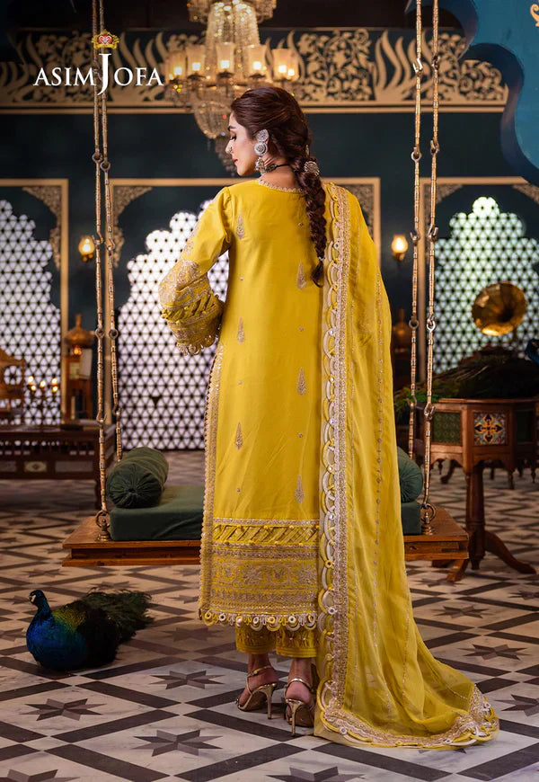 Asim Jofa | Fasana e Ishq Eid Luxury Lawn | AJFI-29 - Pakistani Dress - Maria Faisal