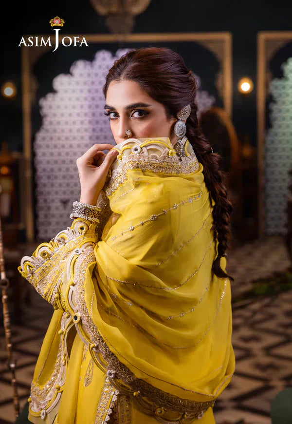 Asim Jofa | Fasana e Ishq Eid Luxury Lawn | AJFI-29 - Pakistani Dress - Maria Faisal
