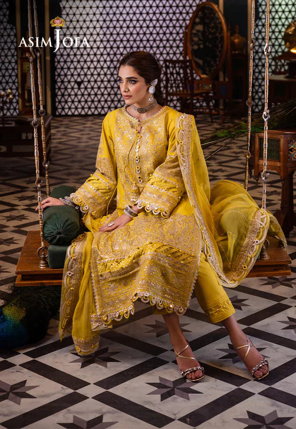 Asim Jofa | Fasana e Ishq Eid Luxury Lawn | AJFI-29 - Pakistani Dress - Maria Faisal