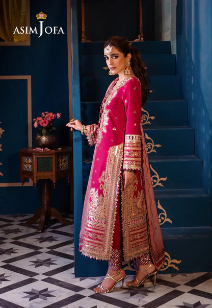 Asim Jofa | Fasana e Ishq Eid Luxury Lawn | AJFI-18 - Pakistani Dress - Maria Faisal