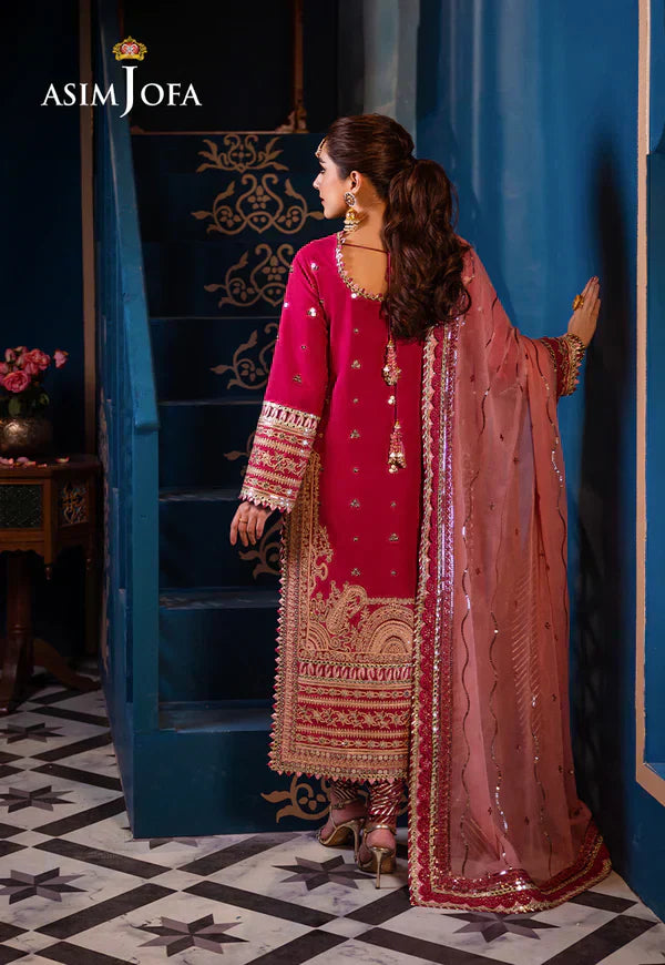 Asim Jofa | Fasana e Ishq Eid Luxury Lawn | AJFI-18 - Pakistani Dress - Maria Faisal