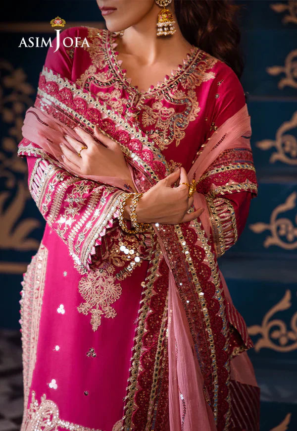 Asim Jofa | Fasana e Ishq Eid Luxury Lawn | AJFI-18 - Pakistani Dress - Maria Faisal