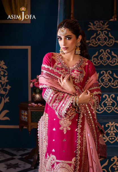 Asim Jofa | Fasana e Ishq Eid Luxury Lawn | AJFI-18 - Pakistani Dress - Maria Faisal