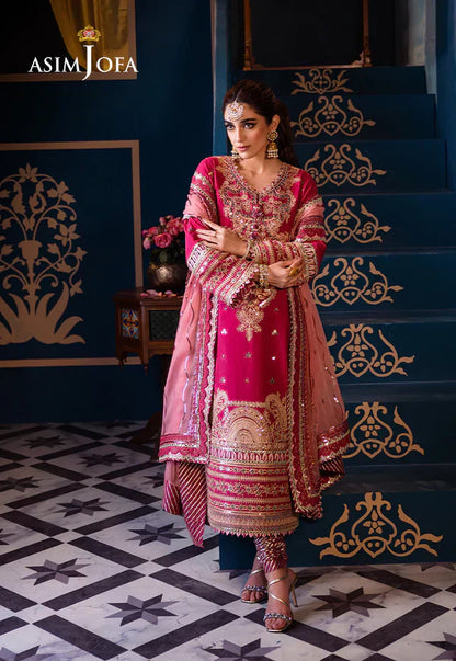 Asim Jofa | Fasana e Ishq Eid Luxury Lawn | AJFI-18 - Pakistani Dress - Maria Faisal