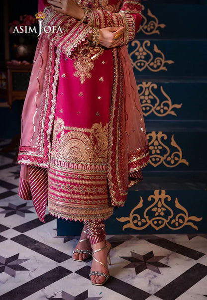 Asim Jofa | Fasana e Ishq Eid Luxury Lawn | AJFI-18 - Pakistani Dress - Maria Faisal