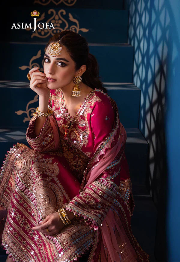 Asim Jofa | Fasana e Ishq Eid Luxury Lawn | AJFI-18 - Pakistani Dress - Maria Faisal