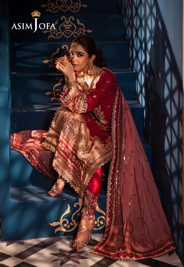 Asim Jofa | Fasana e Ishq Eid Luxury Lawn | AJFI-18 - Pakistani Dress - Maria Faisal