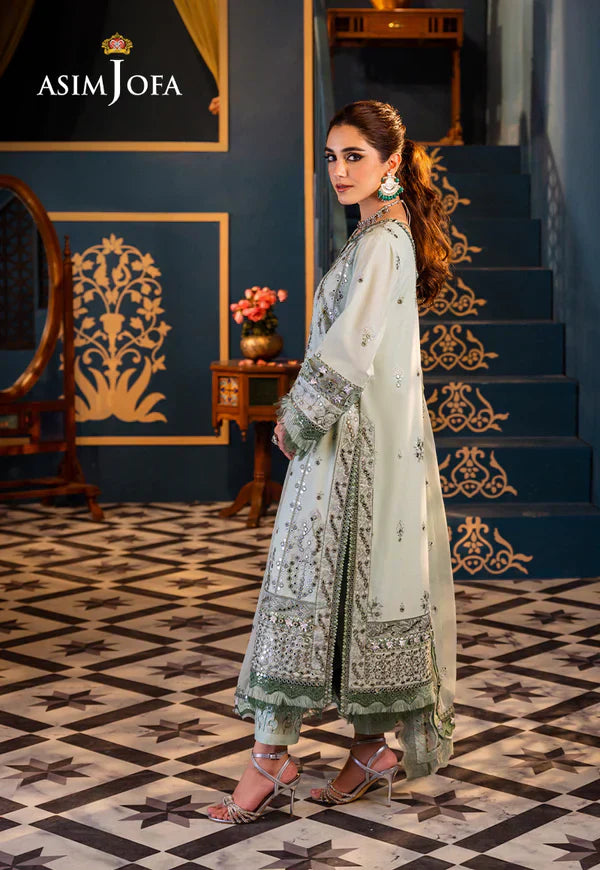 Asim Jofa | Fasana e Ishq Eid Luxury Lawn | AJFI-17 - Pakistani Dress - Maria Faisal