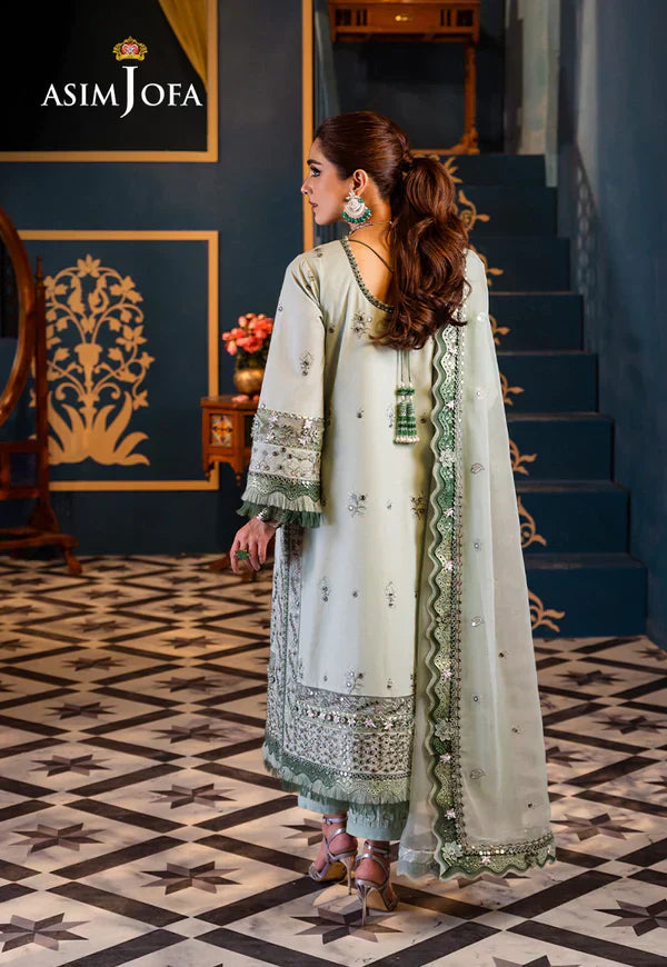 Asim Jofa | Fasana e Ishq Eid Luxury Lawn | AJFI-17 - Pakistani Dress - Maria Faisal