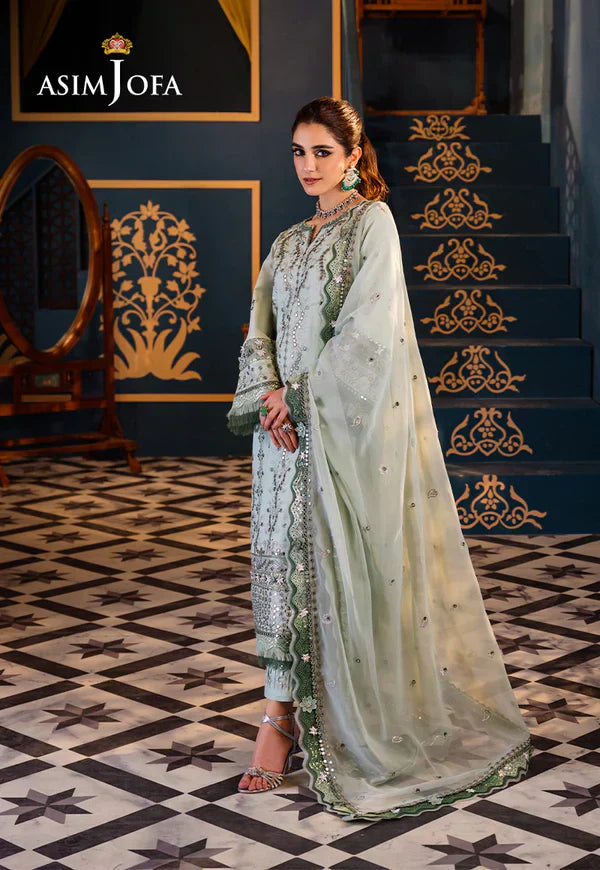 Asim Jofa | Fasana e Ishq Eid Luxury Lawn | AJFI-17 - Pakistani Dress - Maria Faisal