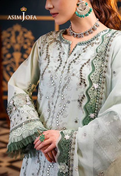 Asim Jofa | Fasana e Ishq Eid Luxury Lawn | AJFI-17 - Pakistani Dress - Maria Faisal