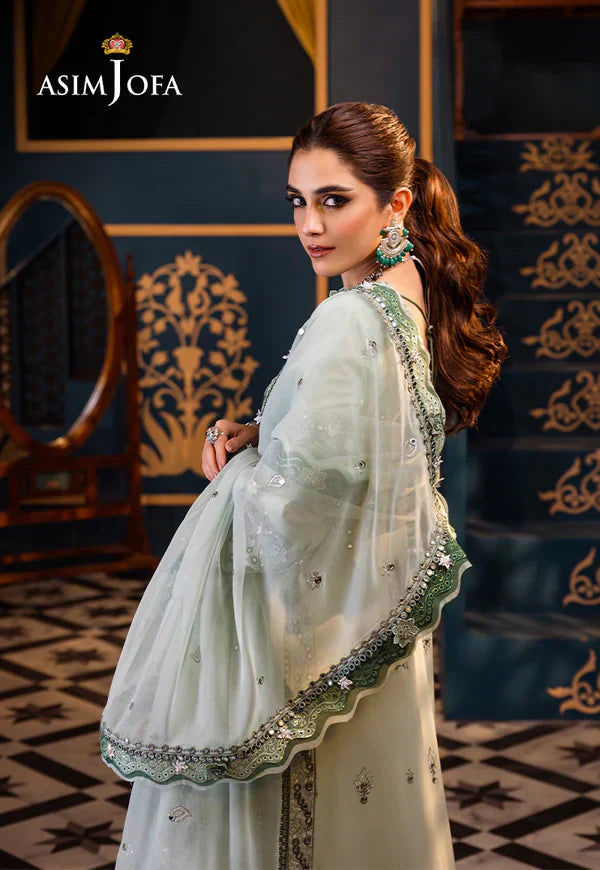 Asim Jofa | Fasana e Ishq Eid Luxury Lawn | AJFI-17 - Pakistani Dress - Maria Faisal