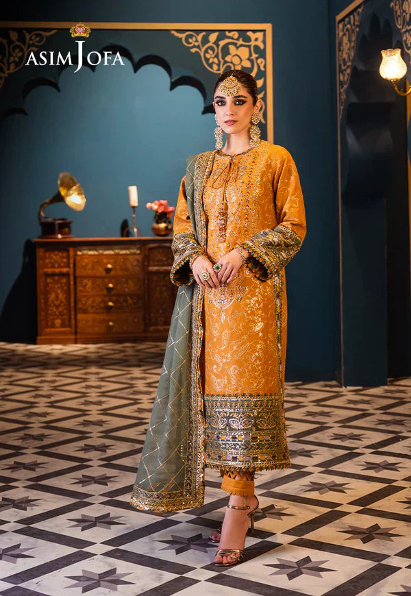 Asim Jofa | Fasana e Ishq Eid Luxury Lawn | AJFI-26 - Pakistani Dress - Maria Faisal