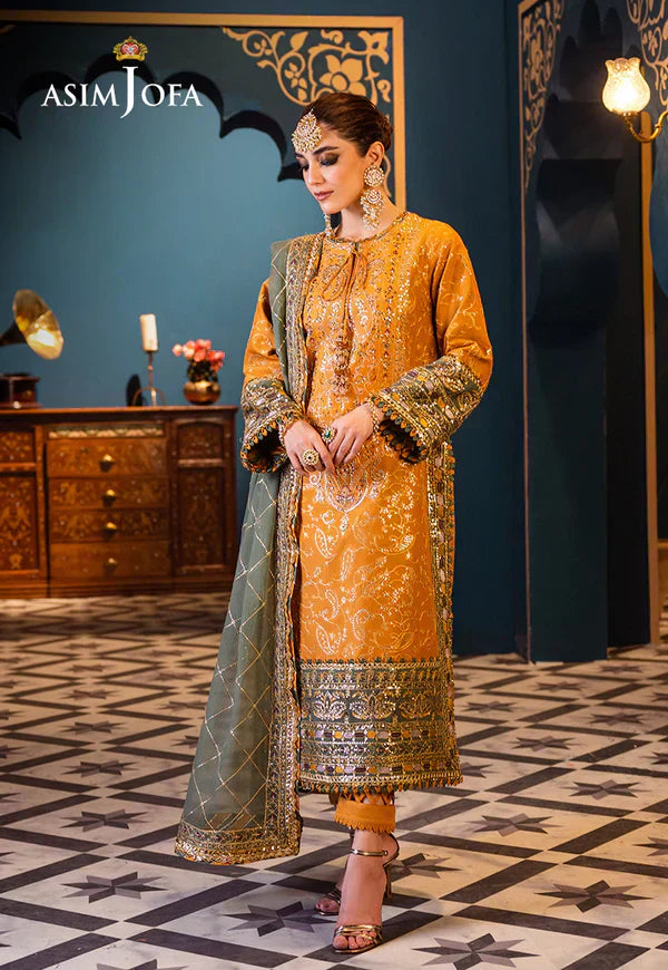 Asim Jofa | Fasana e Ishq Eid Luxury Lawn | AJFI-26 - Pakistani Dress - Maria Faisal