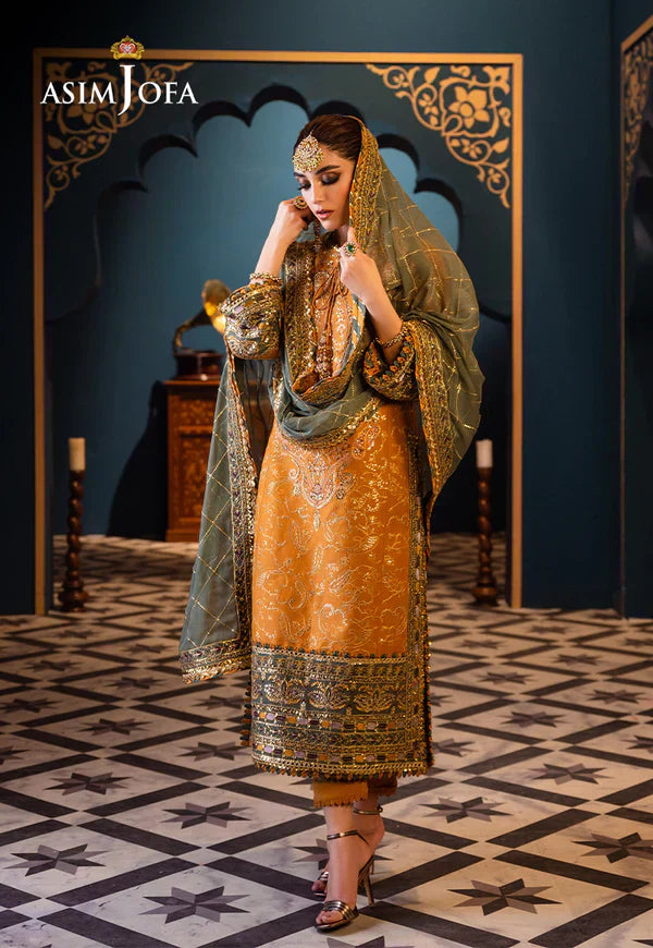 Asim Jofa | Fasana e Ishq Eid Luxury Lawn | AJFI-26 - Pakistani Dress - Maria Faisal