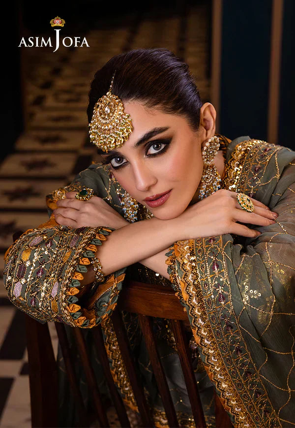 Asim Jofa | Fasana e Ishq Eid Luxury Lawn | AJFI-26 - Pakistani Dress - Maria Faisal