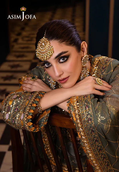 Asim Jofa | Fasana e Ishq Eid Luxury Lawn | AJFI-26 - Pakistani Dress - Maria Faisal
