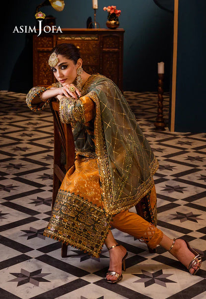 Asim Jofa | Fasana e Ishq Eid Luxury Lawn | AJFI-26 - Pakistani Dress - Maria Faisal