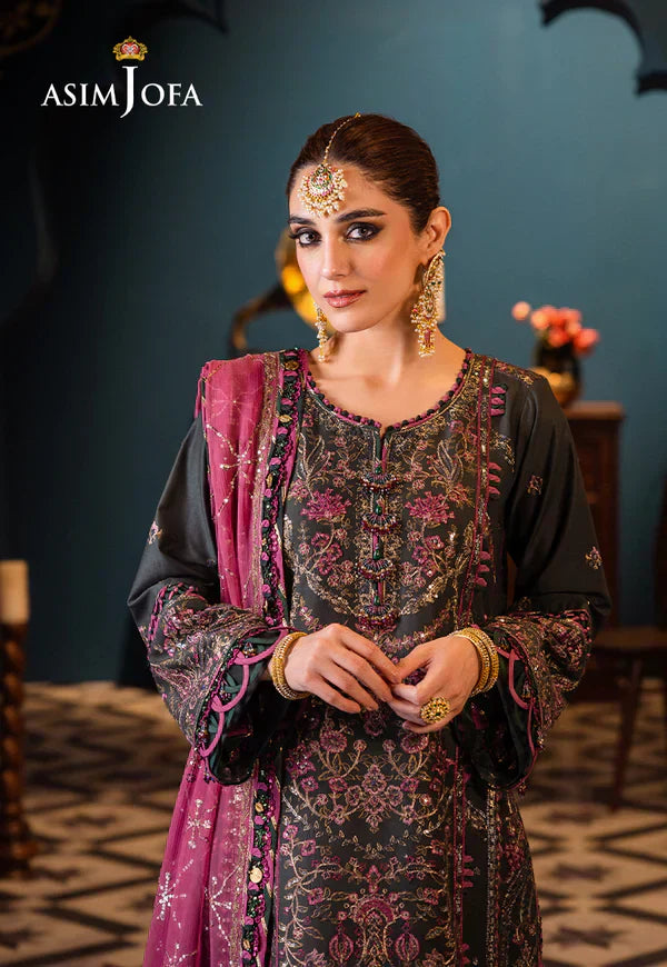 Asim Jofa | Fasana e Ishq Eid Luxury Lawn | AJFI-23 - Pakistani Dress - Maria Faisal