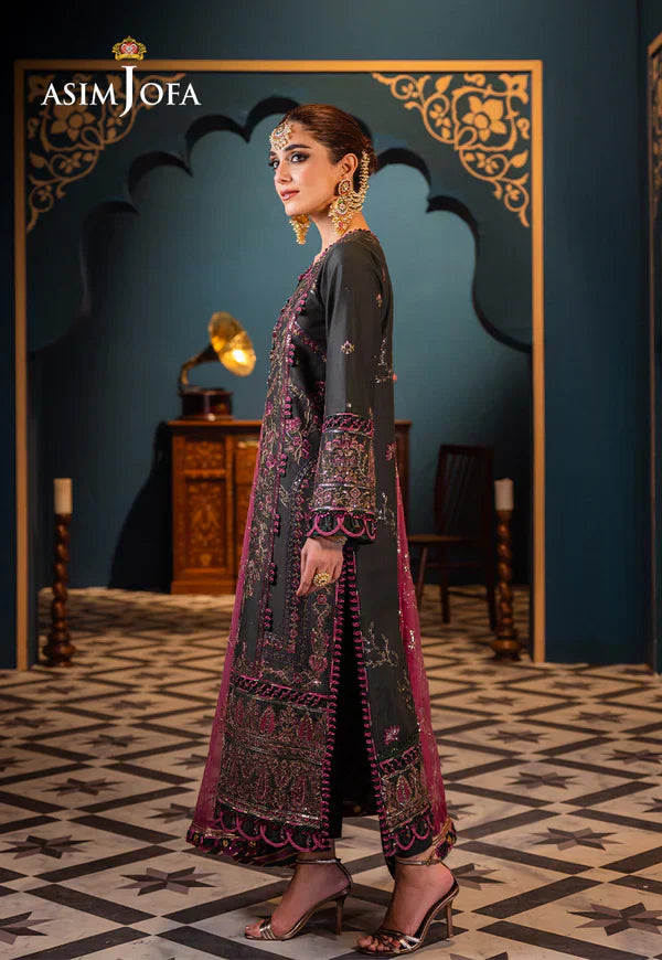 Asim Jofa | Fasana e Ishq Eid Luxury Lawn | AJFI-23 - Pakistani Dress - Maria Faisal