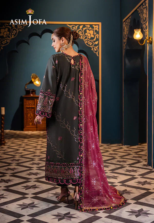 Asim Jofa | Fasana e Ishq Eid Luxury Lawn | AJFI-23 - Pakistani Dress - Maria Faisal