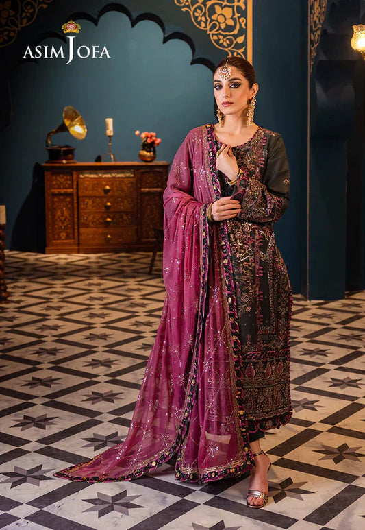 Asim Jofa | Fasana e Ishq Eid Luxury Lawn | AJFI-23 - Pakistani Dress - Maria Faisal