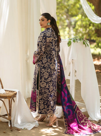 Zainab Chottani | Tahra Lawn 24 | TAMARA - D 7B - Designer Dress with Intricate embroidery and embellishments. Shop elegent wedding dress at Maria Faisal.
