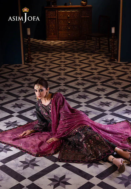 Asim Jofa | Fasana e Ishq Eid Luxury Lawn | AJFI-23 - Pakistani Dress - Maria Faisal