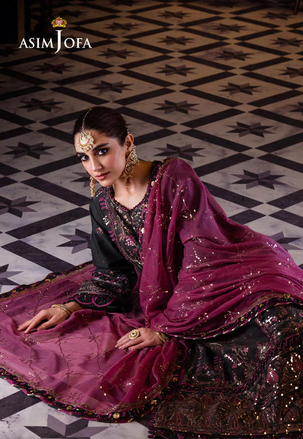 Asim Jofa | Fasana e Ishq Eid Luxury Lawn | AJFI-23 - Pakistani Dress - Maria Faisal