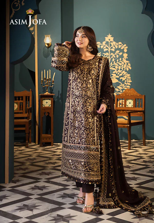 Asim Jofa | Fasana e Ishq Eid Luxury Lawn | AJFI-04 - Pakistani Dress - Maria Faisal