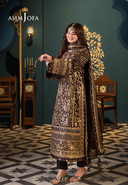 Asim Jofa | Fasana e Ishq Eid Luxury Lawn | AJFI-04 - Pakistani Dress - Maria Faisal