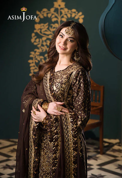 Asim Jofa | Fasana e Ishq Eid Luxury Lawn | AJFI-04 - Pakistani Dress - Maria Faisal