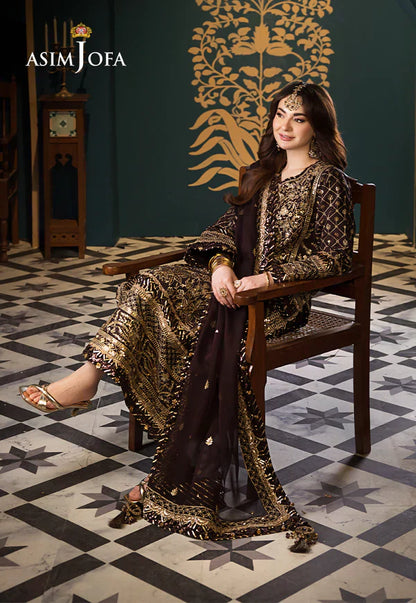 Asim Jofa | Fasana e Ishq Eid Luxury Lawn | AJFI-04 - Pakistani Dress - Maria Faisal