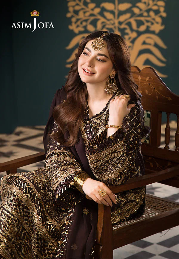 Asim Jofa | Fasana e Ishq Eid Luxury Lawn | AJFI-04 - Pakistani Dress - Maria Faisal