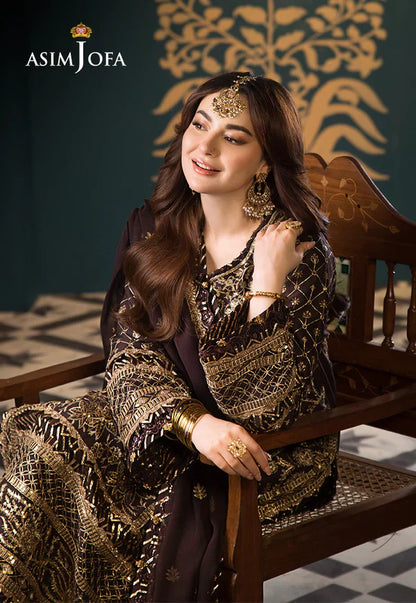 Asim Jofa | Fasana e Ishq Eid Luxury Lawn | AJFI-04 - Pakistani Dress - Maria Faisal
