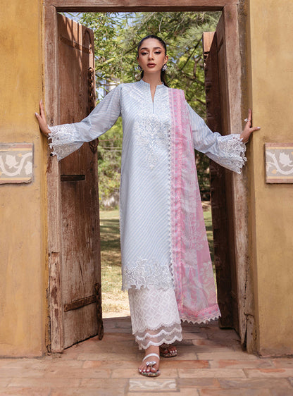 Zainab Chottani | Tahra Lawn 24 | RUHAE - D 9B - Designer Dress with Intricate embroidery and embellishments. Shop elegent wedding dress at Maria Faisal.