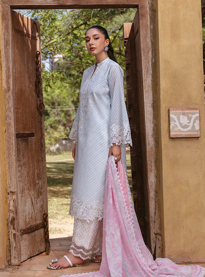 Zainab Chottani | Tahra Lawn 24 | RUHAE - D 9B - Designer Dress with Intricate embroidery and embellishments. Shop elegent wedding dress at Maria Faisal.