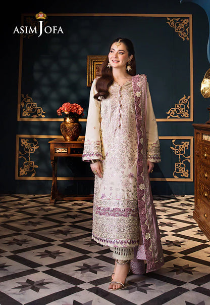Asim Jofa | Fasana e Ishq Eid Luxury Lawn | AJFI-15 - Pakistani Dress - Maria Faisal