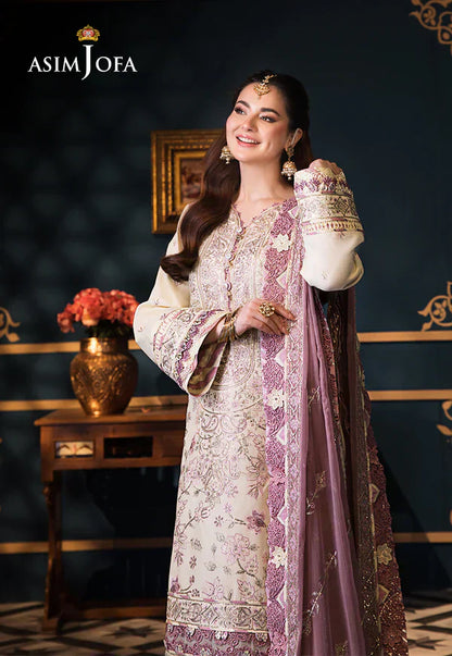 Asim Jofa | Fasana e Ishq Eid Luxury Lawn | AJFI-15 - Pakistani Dress - Maria Faisal