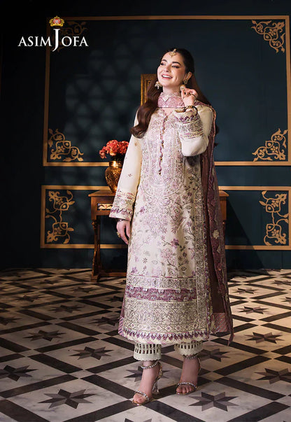 Asim Jofa | Fasana e Ishq Eid Luxury Lawn | AJFI-15 - Pakistani Dress - Maria Faisal