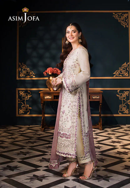 Asim Jofa | Fasana e Ishq Eid Luxury Lawn | AJFI-15 - Pakistani Dress - Maria Faisal