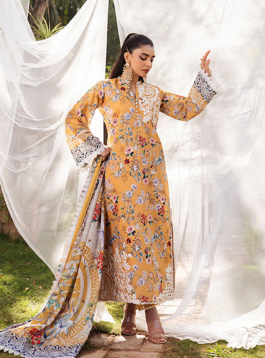 Zainab Chottani | Tahra Lawn 24 | BEEHA - D 2A - Designer Dress with Intricate embroidery and embellishments. Shop elegent wedding dress at Maria Faisal.