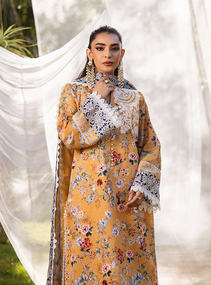 Zainab Chottani | Tahra Lawn 24 | BEEHA - D 2A - Designer Dress with Intricate embroidery and embellishments. Shop elegent wedding dress at Maria Faisal.