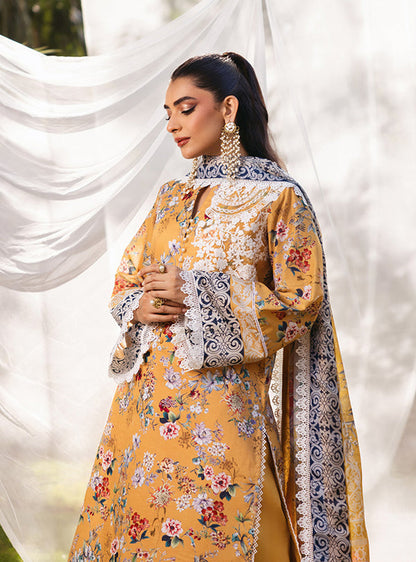 Zainab Chottani | Tahra Lawn 24 | BEEHA - D 2A - Designer Dress with Intricate embroidery and embellishments. Shop elegent wedding dress at Maria Faisal.