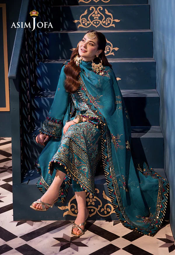 Asim Jofa | Fasana e Ishq Eid Luxury Lawn | AJFI-20 - Pakistani Dress - Maria Faisal