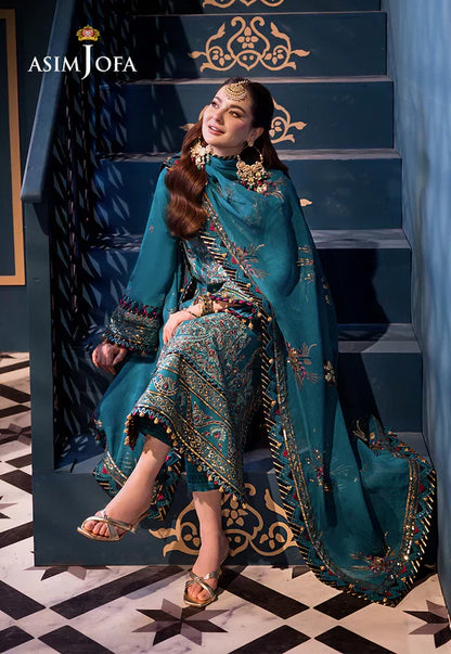Asim Jofa | Fasana e Ishq Eid Luxury Lawn | AJFI-20 - Pakistani Dress - Maria Faisal