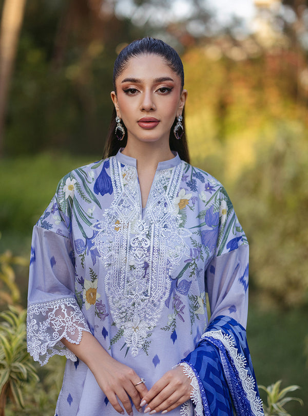Zainab Chottani | Tahra Lawn 24 | RAHA - D 6A - Designer Dress with Intricate embroidery and embellishments. Shop elegent wedding dress at Maria Faisal.